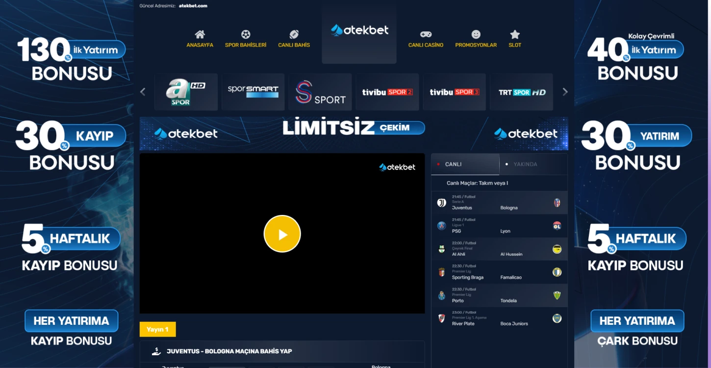 Atekbet Tv ekran görüntüsü