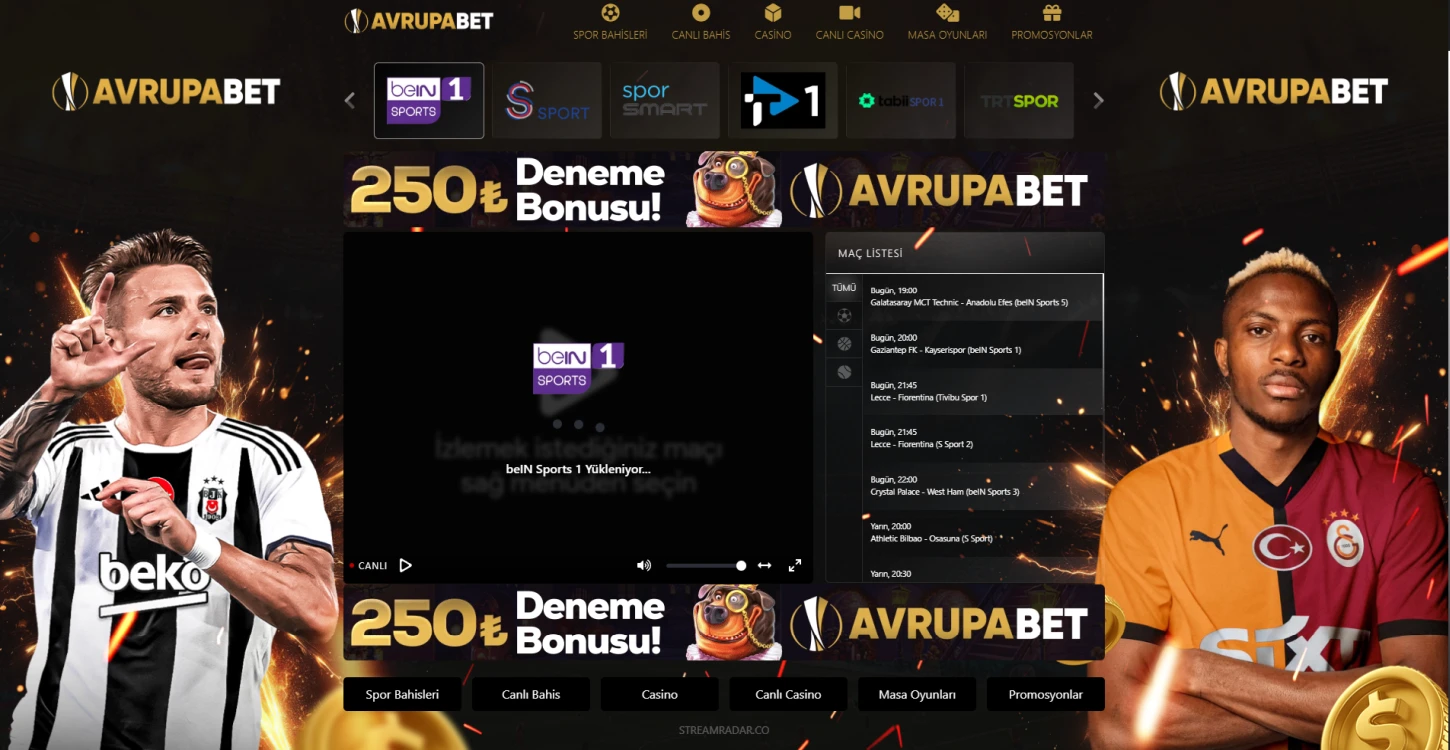 Avrupabet Tv ekran görüntüsü