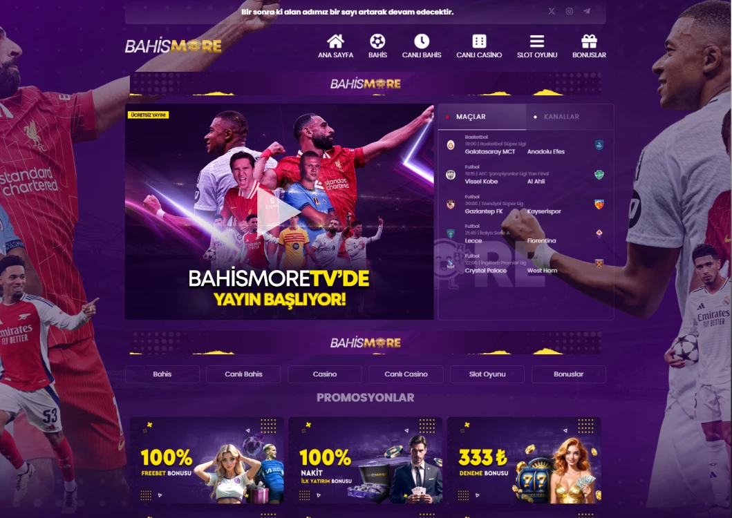 Bahismore Tv ekran görüntüsü