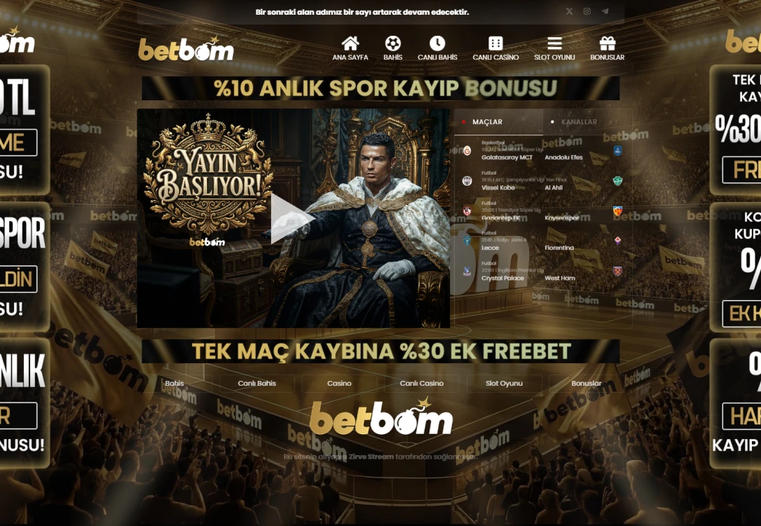 Betbom Tv ekran görüntüsü