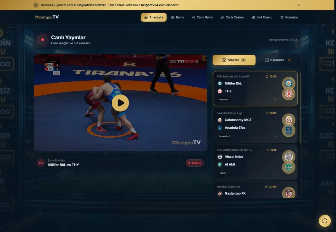 Betgoo Tv ekran görüntüsü