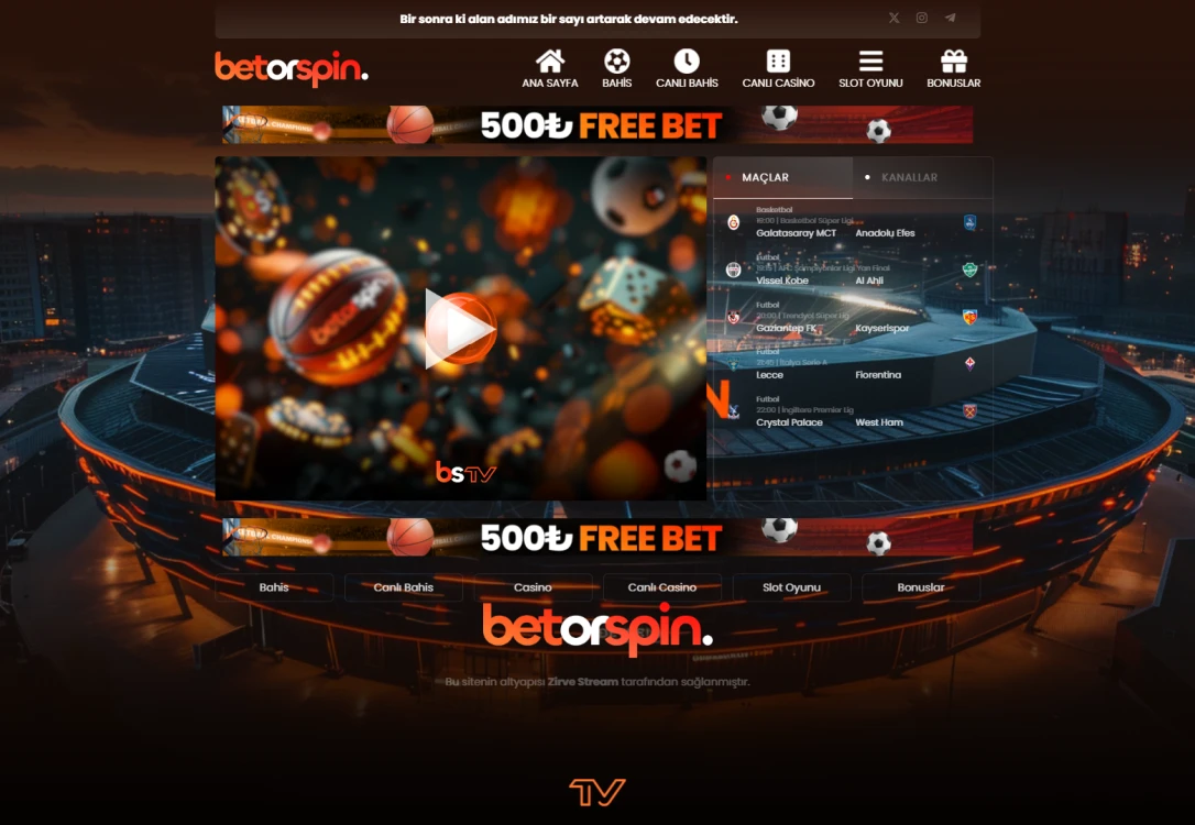 Betorspin Tv ekran görüntüsü