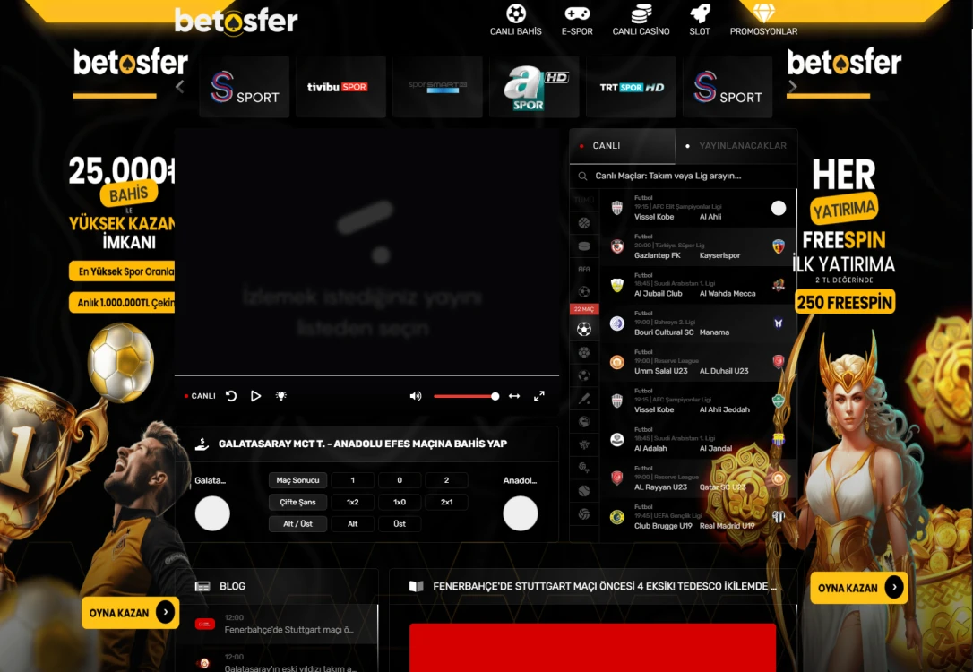 Betosfer Tv ekran görüntüsü