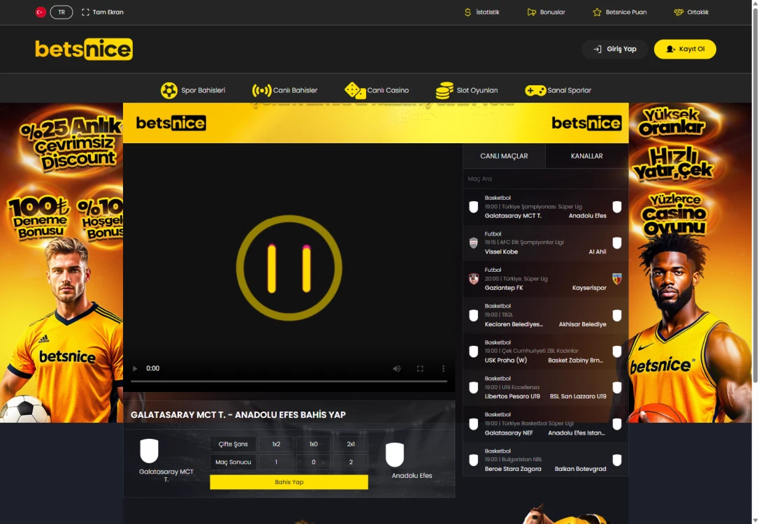 Betsnice Tv ekran görüntüsü