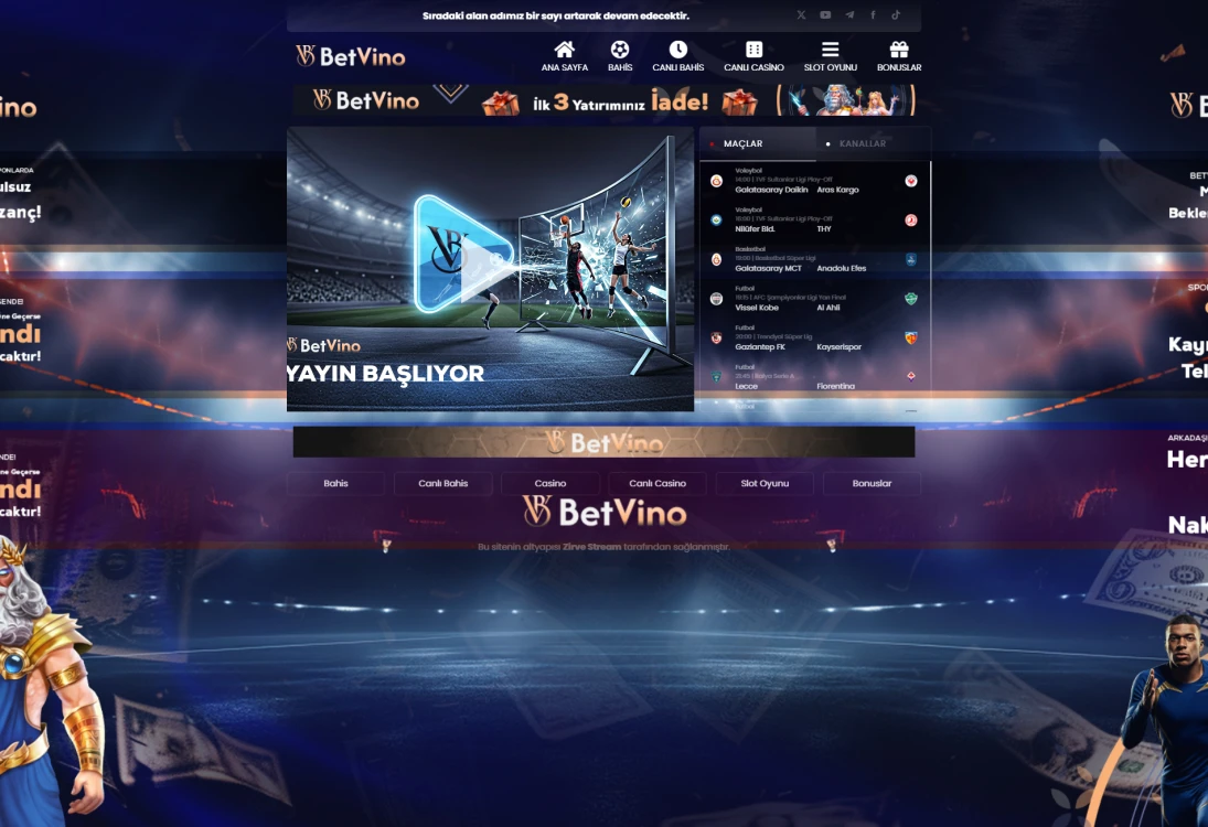 Betvino Tv ekran görüntüsü