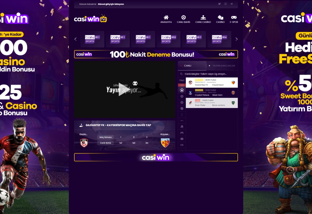 Casiwin Tv ekran görüntüsü