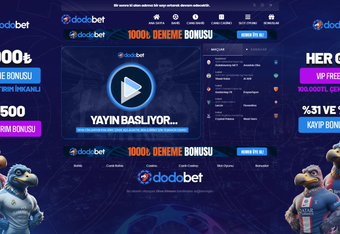 Dodobet Tv ekran görüntüsü