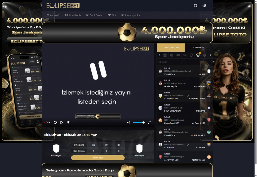 Eclipsebet Tv ekran görüntüsü