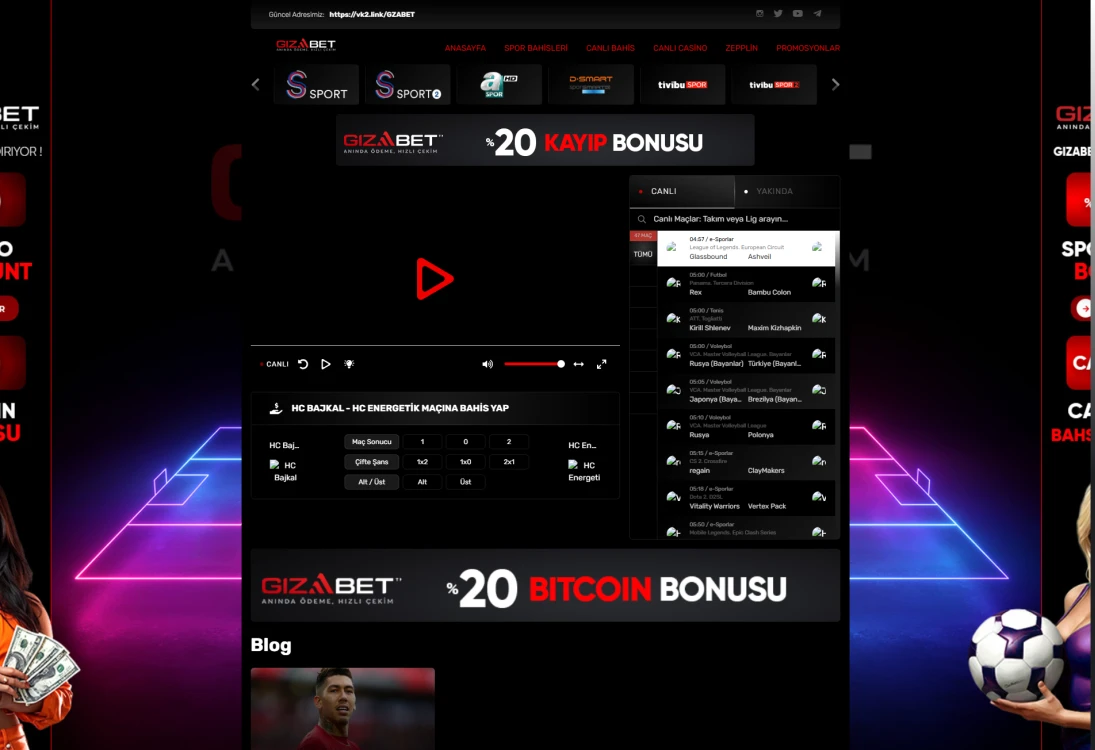 Gizabet Tv ekran görüntüsü