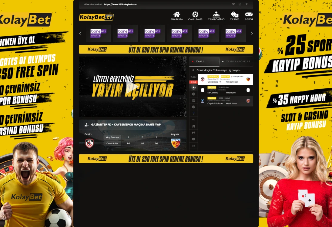Kolaybet Tv ekran görüntüsü