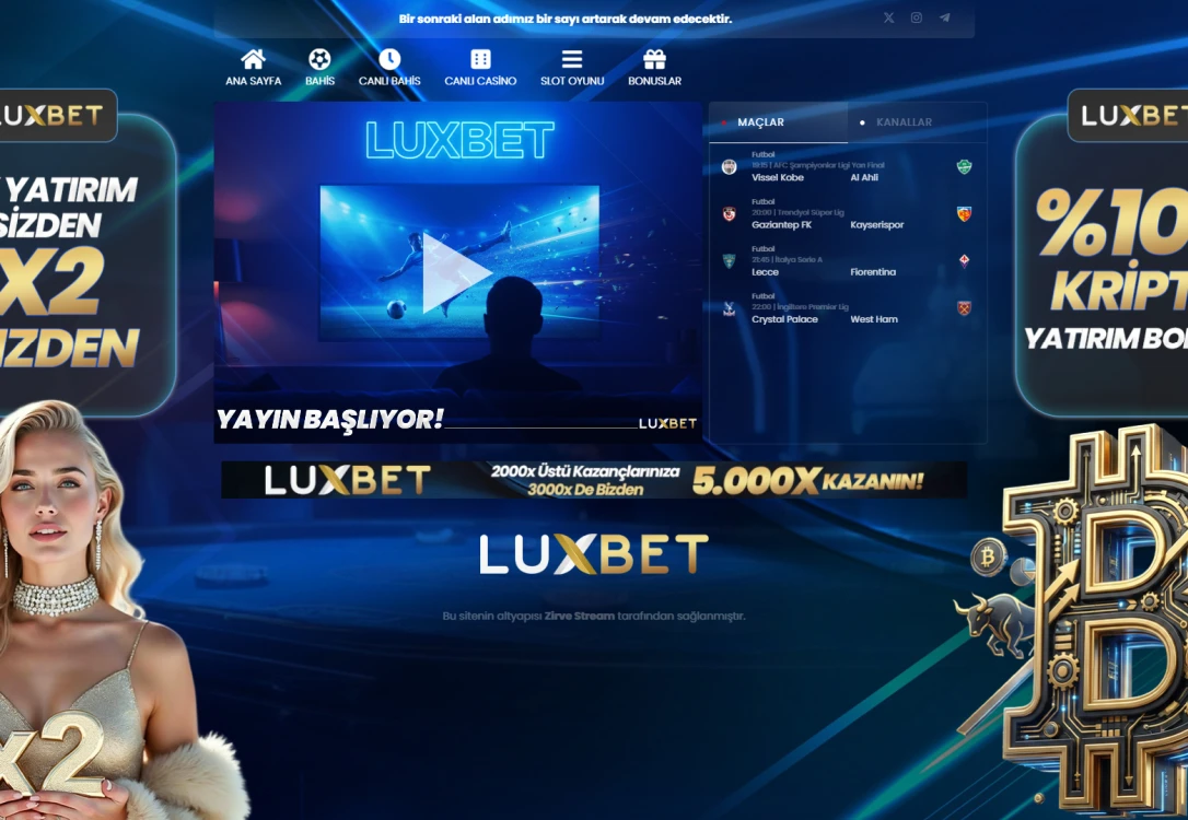 Luxbet Tv ekran görüntüsü