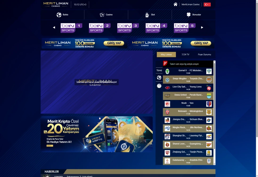 Meritliman TV ekran görüntüsü