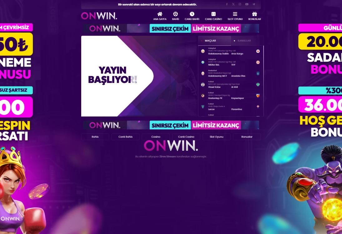 Onwin Tv ekran görüntüsü
