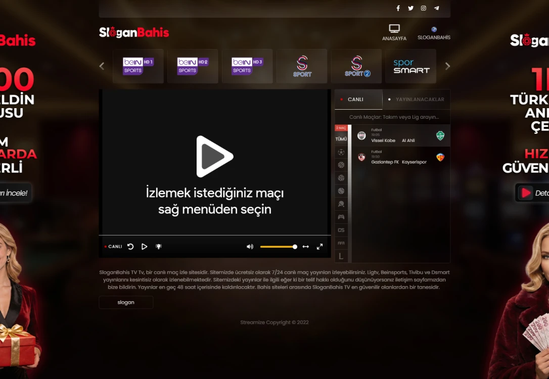 Slogan Bahis Tv ekran görüntüsü