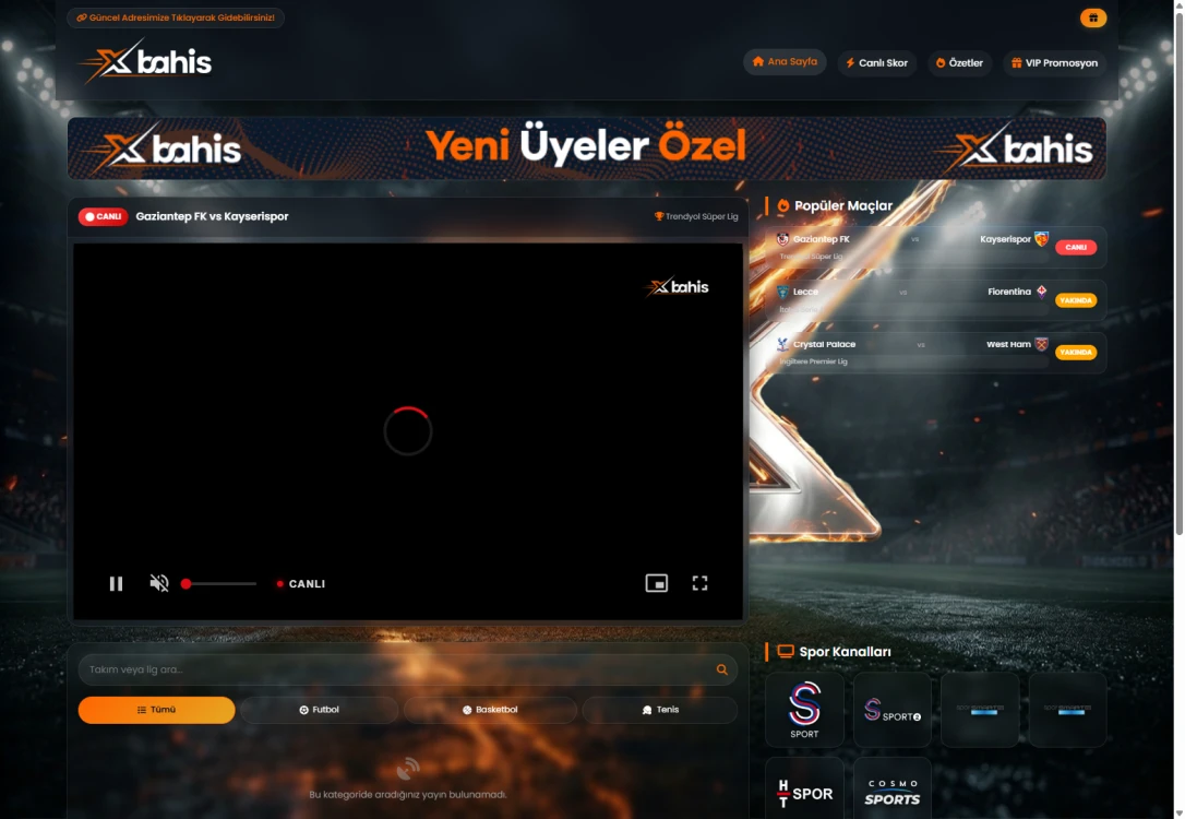 XBahis Tv ekran görüntüsü